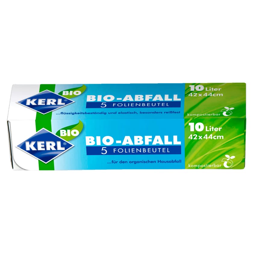 Kerl Bio-Abfall-Folienbeutel 42x44cm 10l, 5 Stück